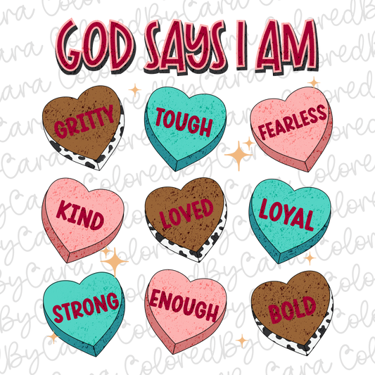 God Says I Am PNG File