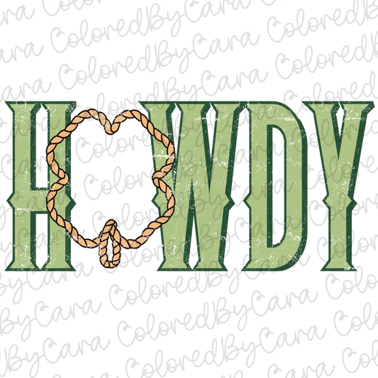 Howdy Distressed St. Patricks Day PNG File