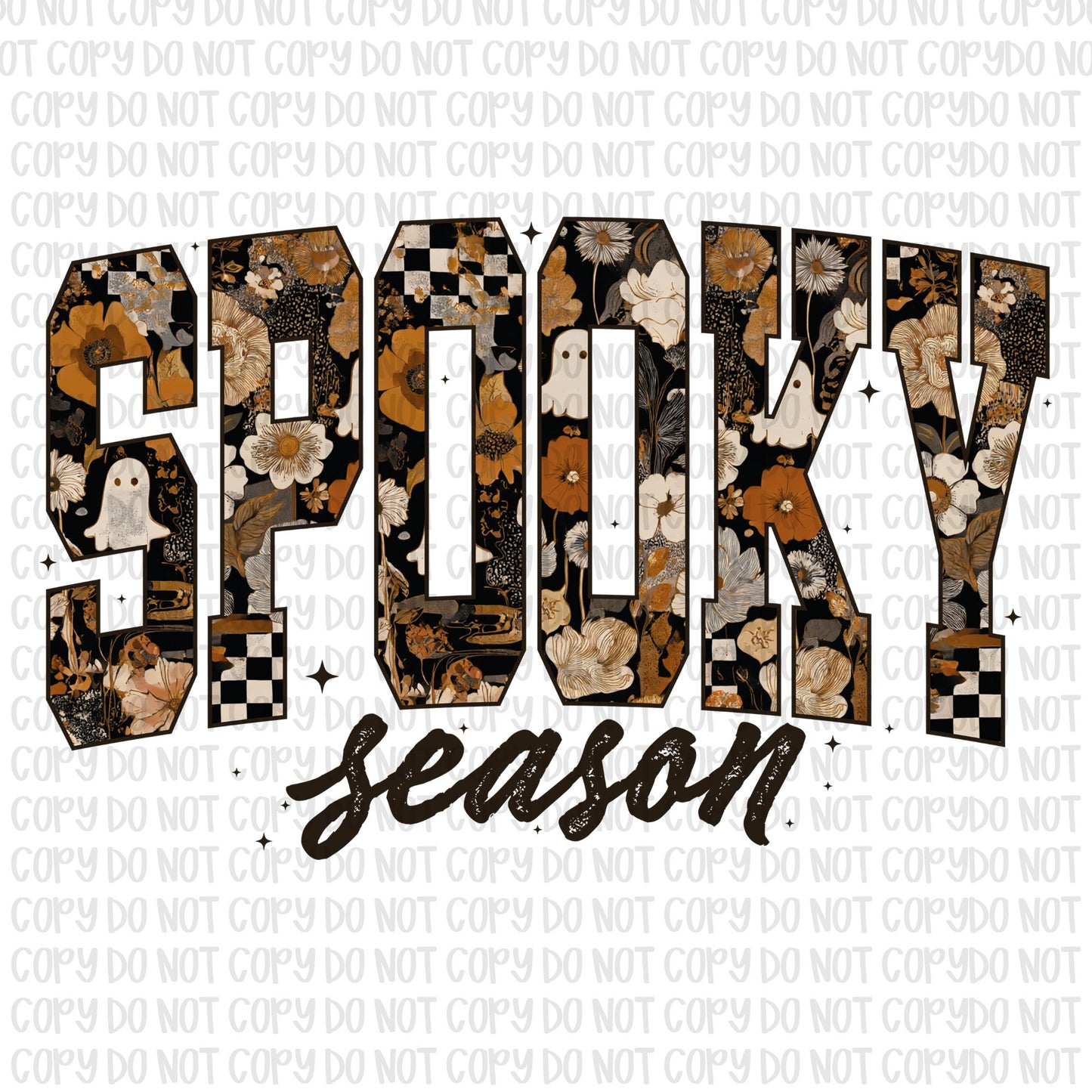 Neutral Spooky Season Black Text