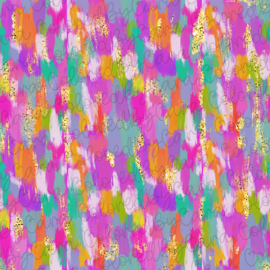 Colorful Seamless Brushstroke PNG File