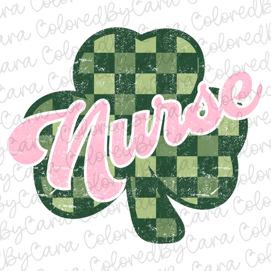 Nurse Clover St. Patricks Day PNG File