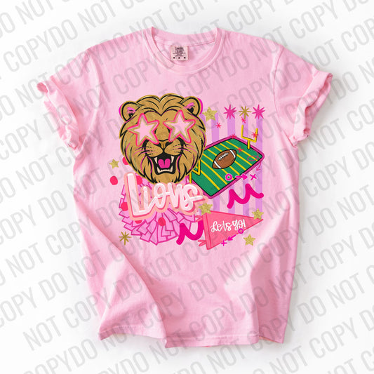 Preppy Pink Lions