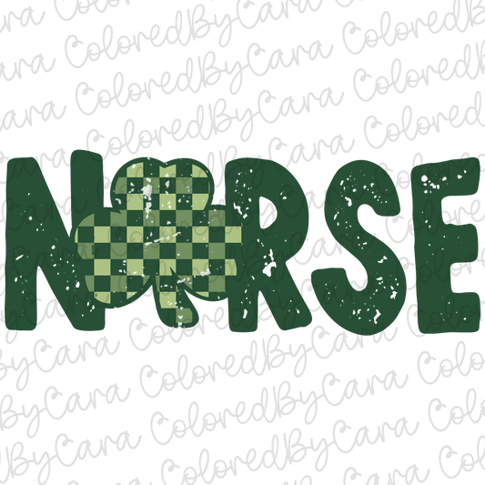 Nurse Clover St. Patricks Day PNG File