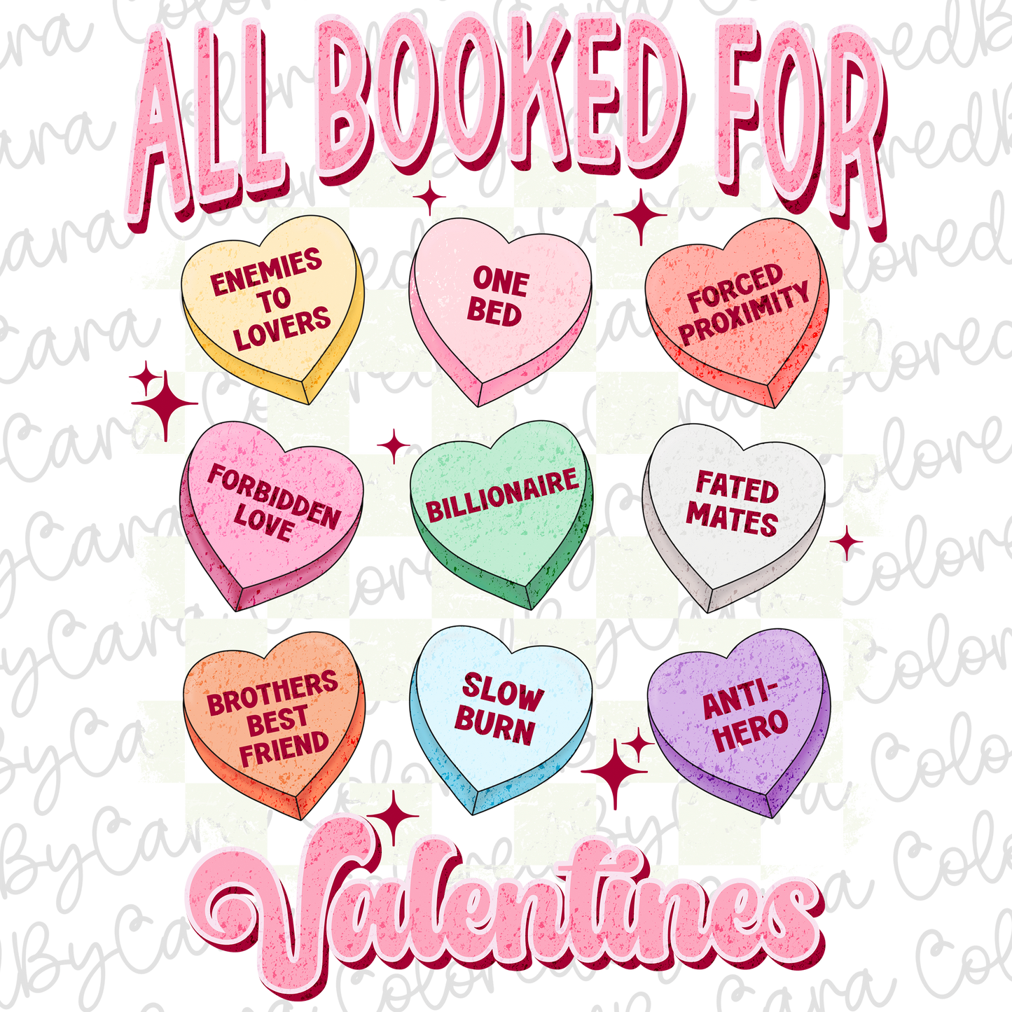 All Booked For Valentines Day PNG File (white background)