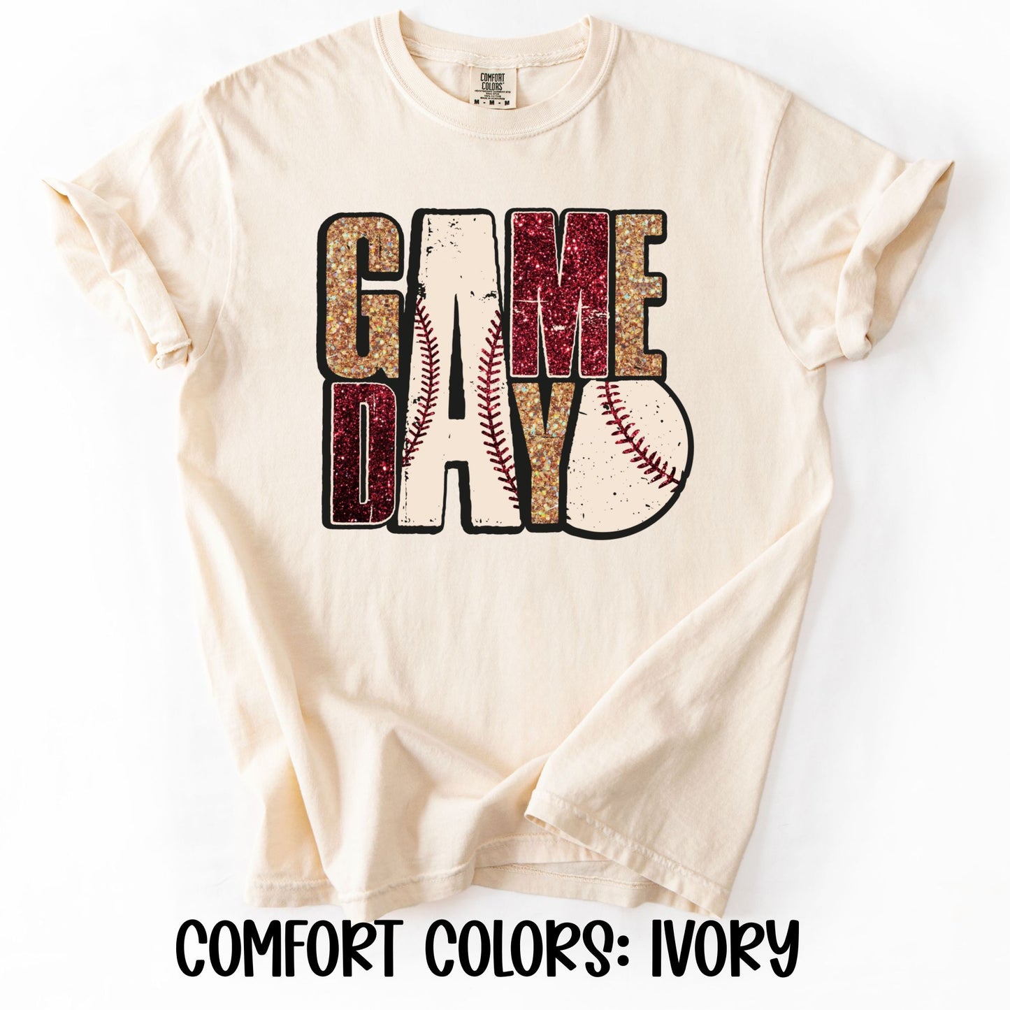 Game Day Faux Glitter- Comfort Colors