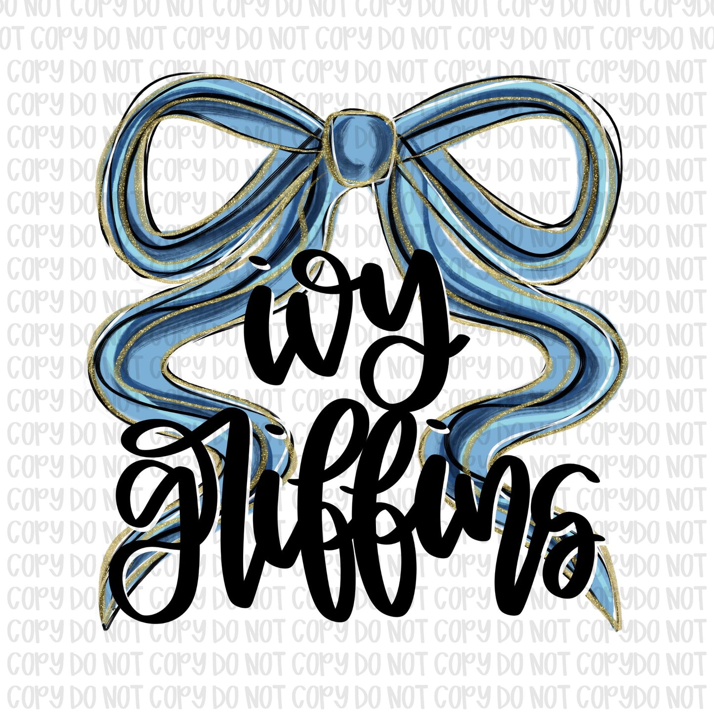 Ivy Griffins Bow (Black Text)- UV DTF STICKER