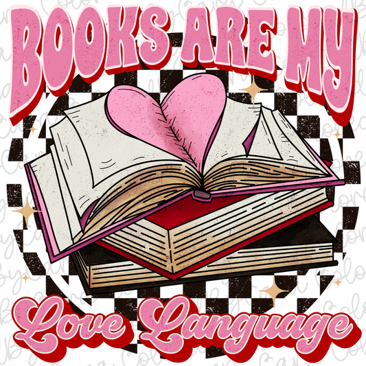 Books Are My Love Language PNG File