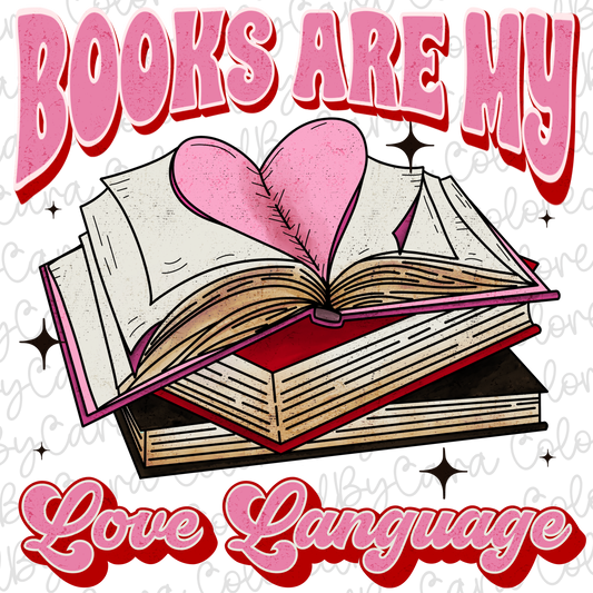Books Are My Love Language PNG File