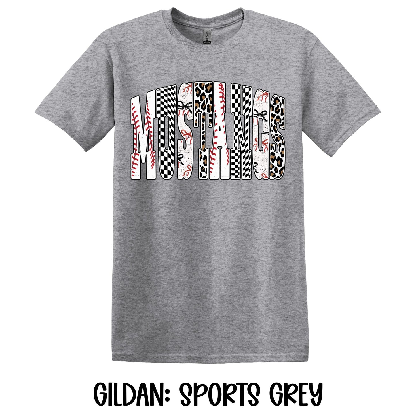 Retro Mustangs- Gildan