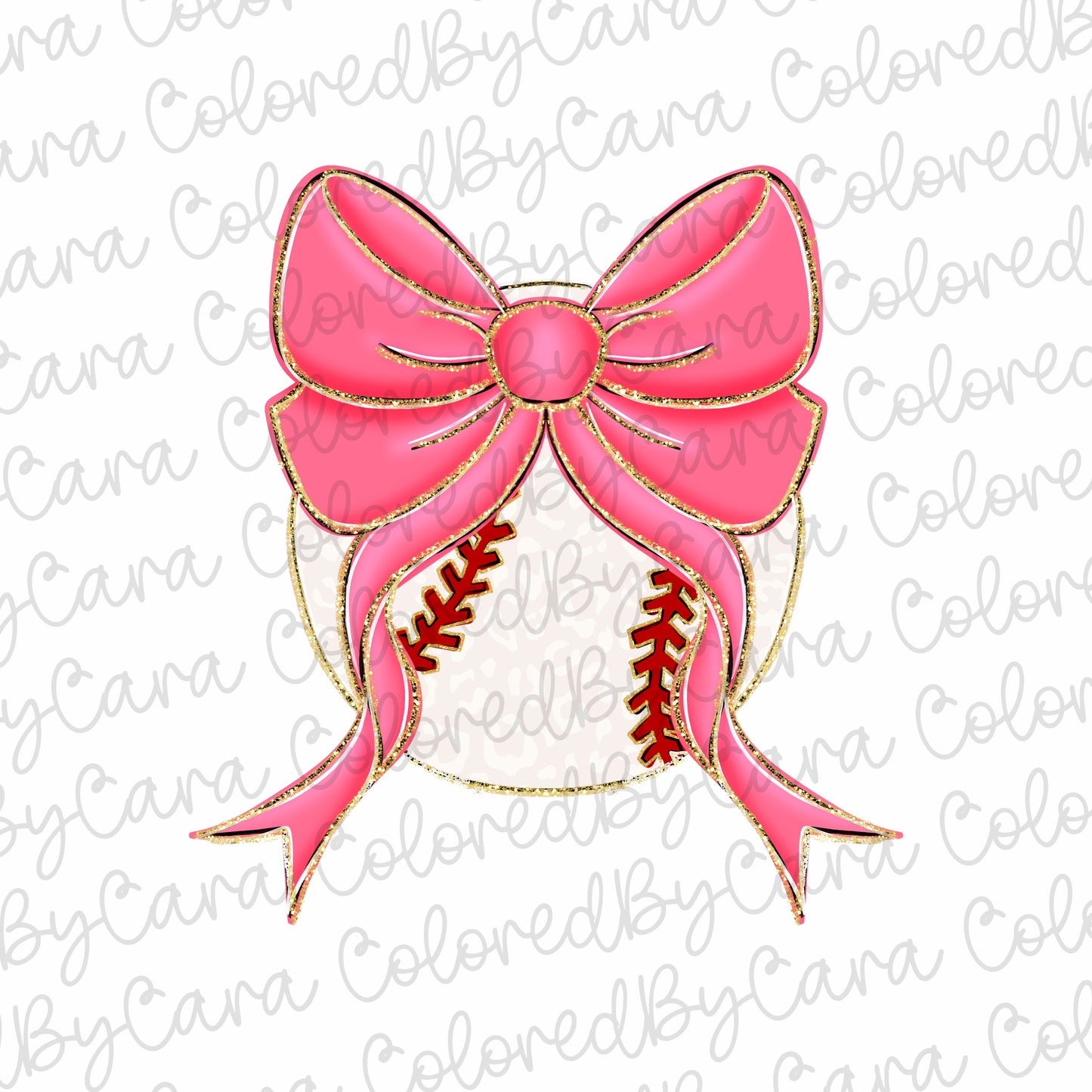 Preppy pink baseball mom Dalmatian