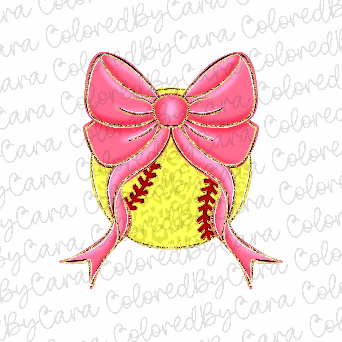 Preppy pink softball mom Dalmatian