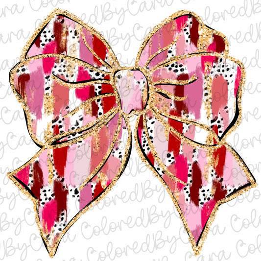 Coquette Valentines bow png