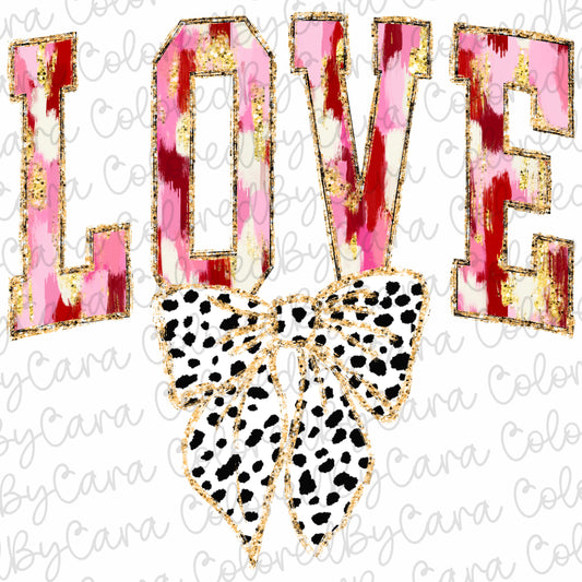 Coquette LOVE Valentines PNG File