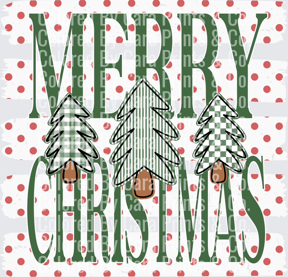 MERRY CHRISTMAS GREEN