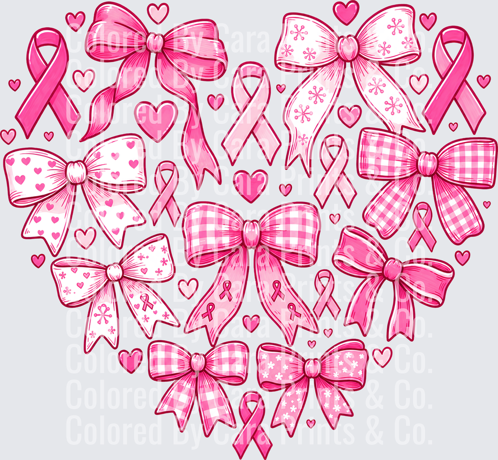 PINK RIBBON HEART