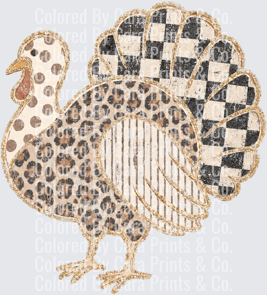 Neutral Distressed Turkey