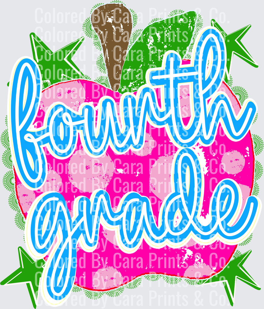 Preppy Apple Fourth Grade