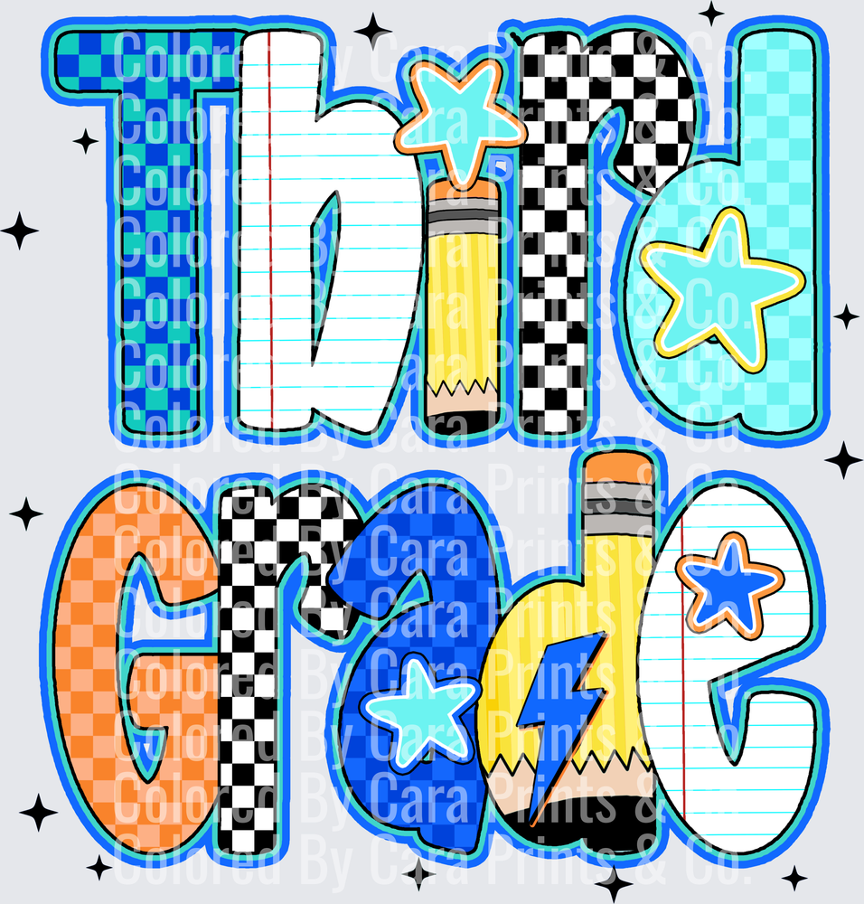 Blue Third Grade