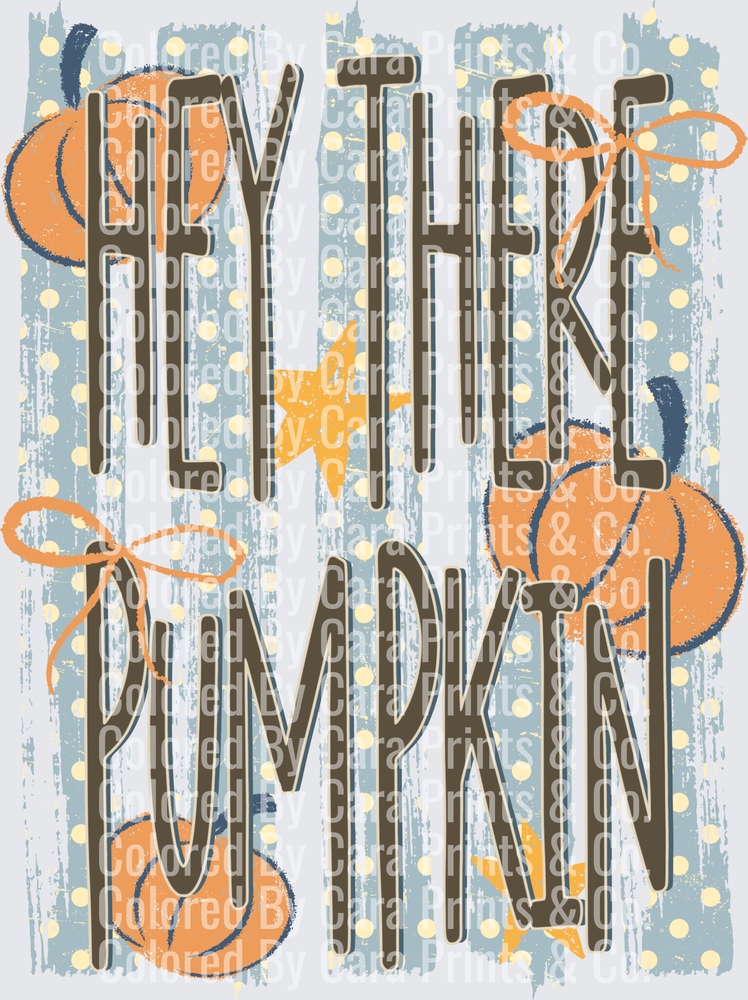 Hey There Pumpkin Striped