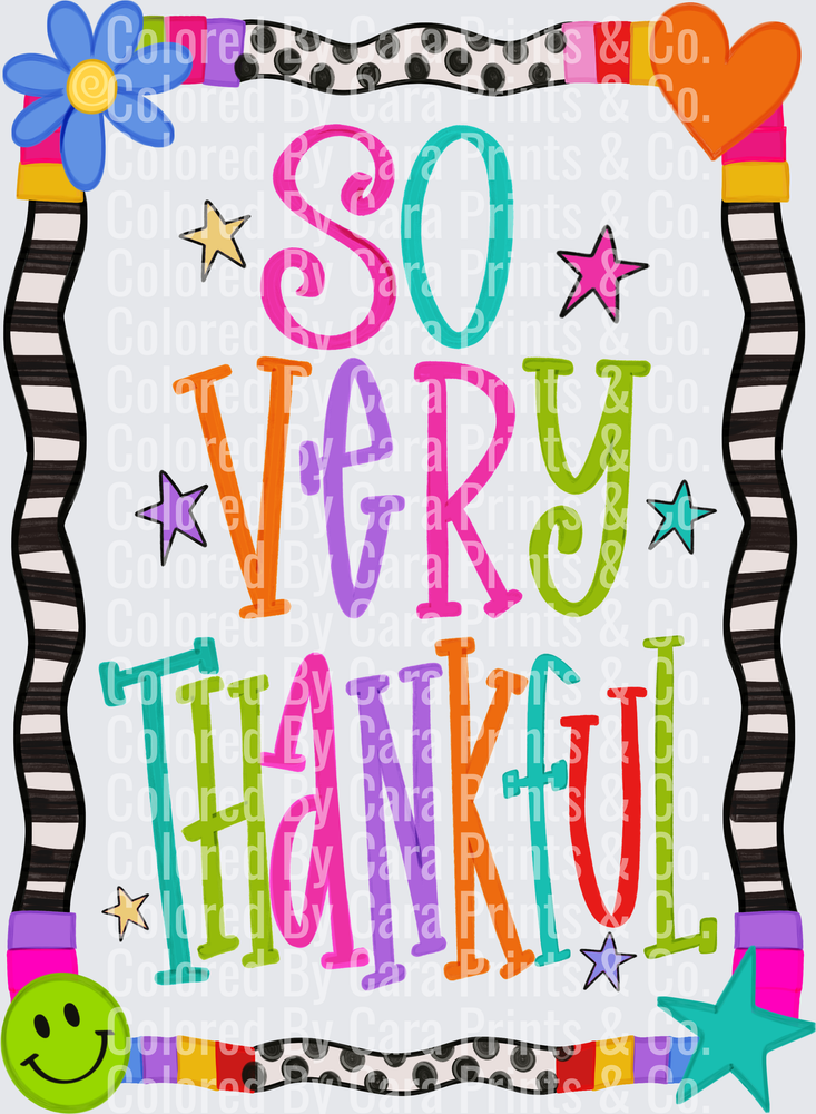 Very Thankful Back
