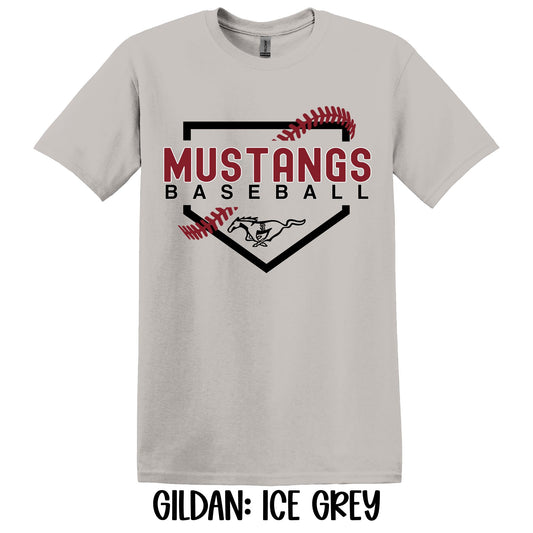 Mustangs Home Plate- Gildan