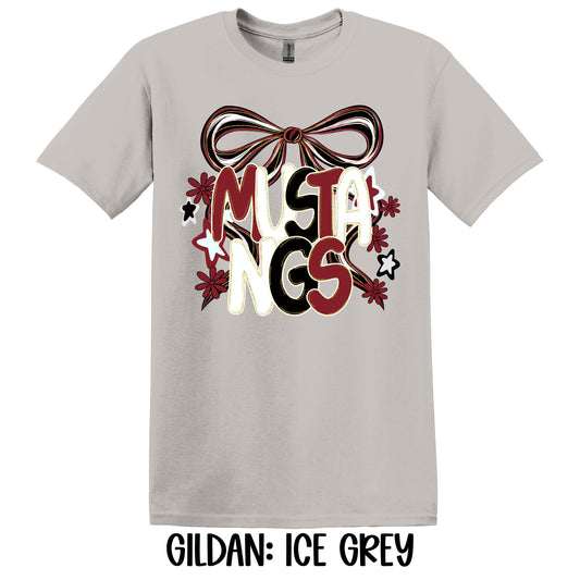 Mustangs Bow- Gildan