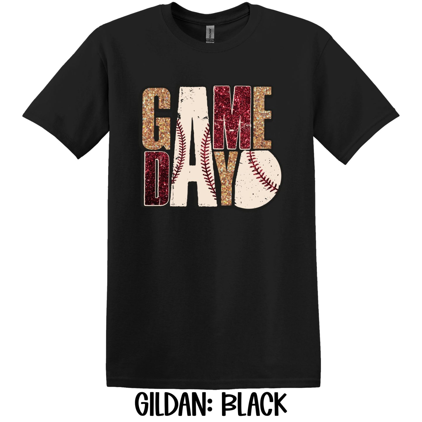Game Day Faux Glitter- Gildan YOUTH