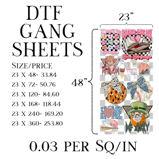 23" Gang Sheet Builder