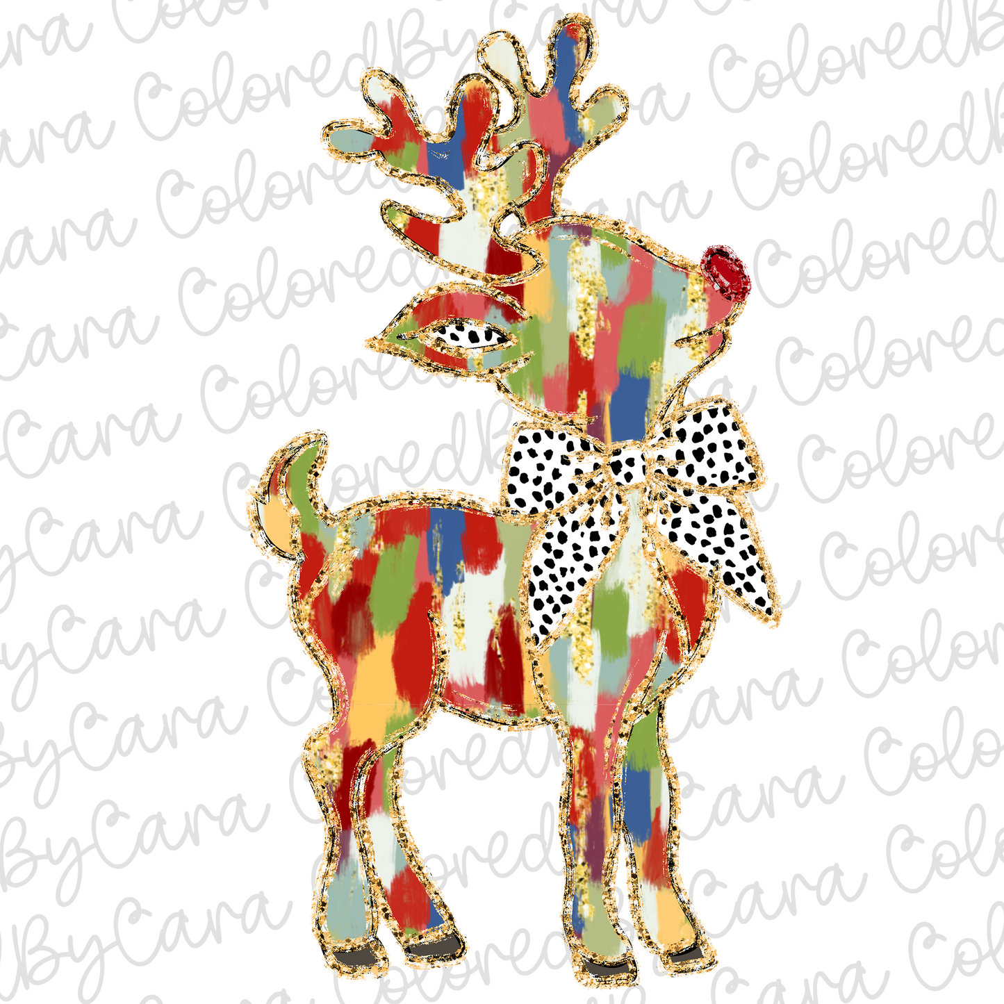 Modern Christmas Reindeer Christmas PNG File