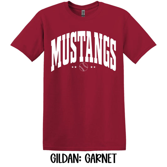 Large Varsity Mustangs- Gildan YOUTH