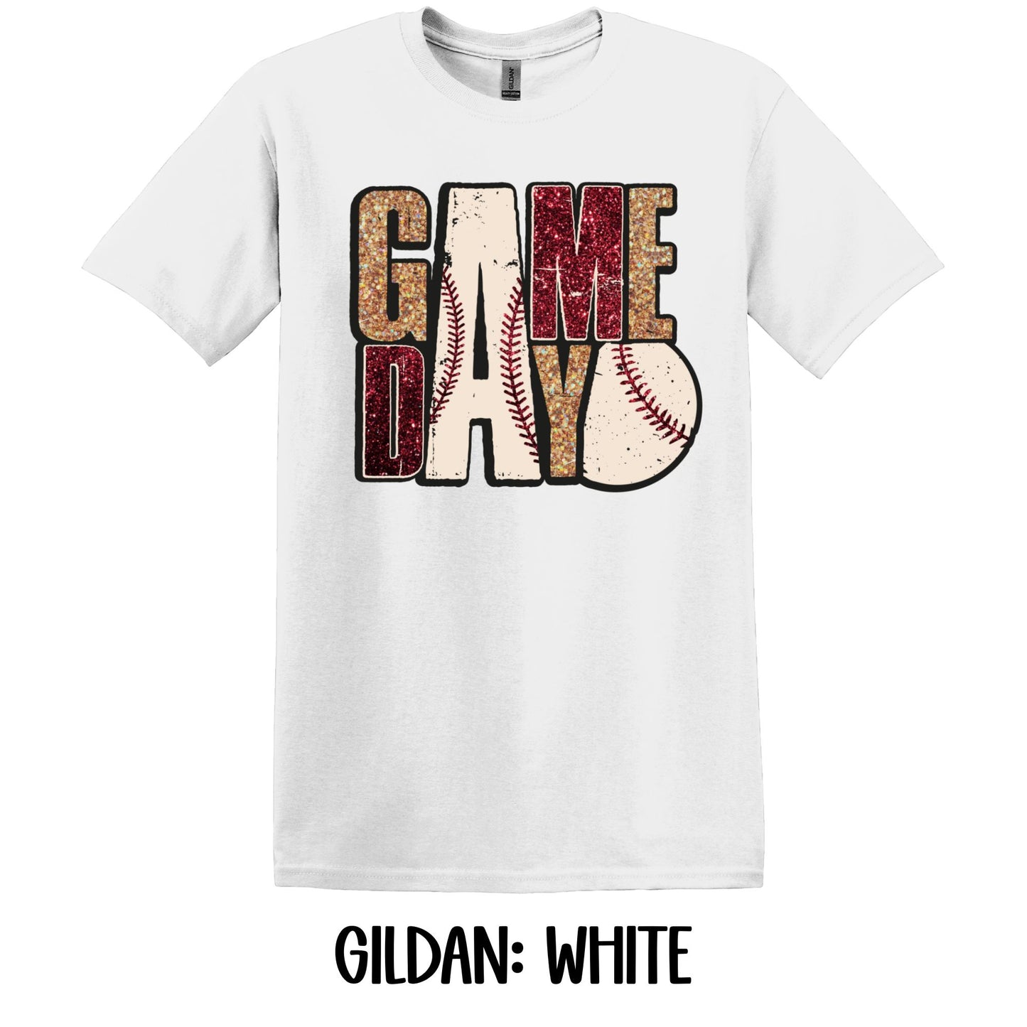 Game Day Faux Glitter- Gildan YOUTH