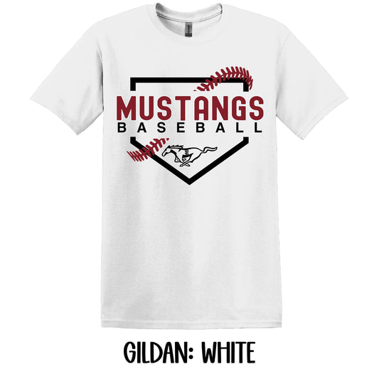 Mustangs Home Plate- Gildan YOUTH