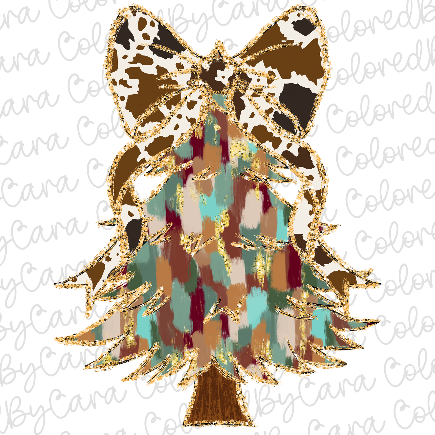 Western Coquette Christmas Tree PNG File