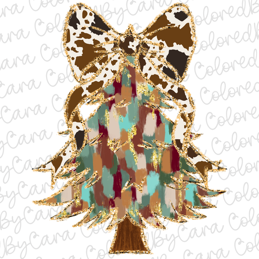 Western Coquette Christmas Tree PNG File