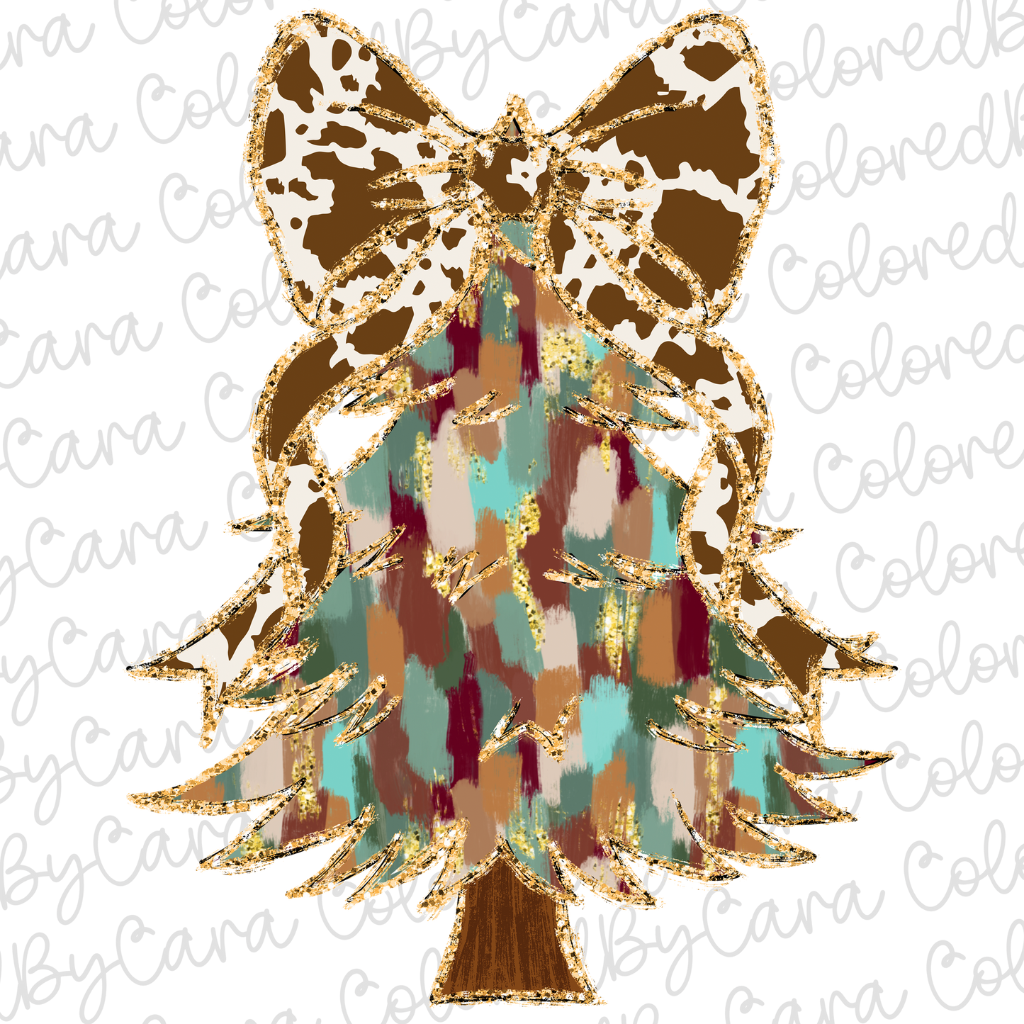 Western Coquette Christmas Tree PNG File