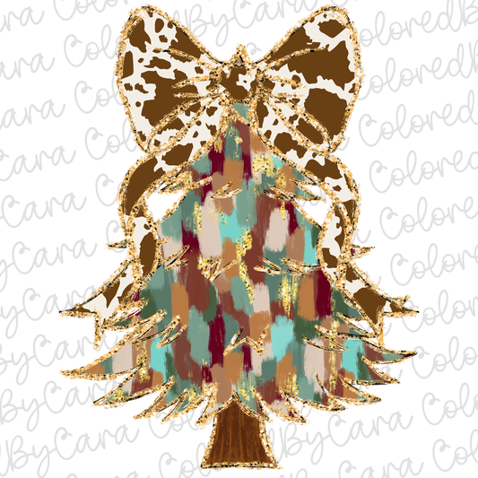 Western Coquette Christmas Tree PNG File