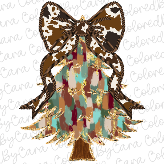 Western Coquette Christmas Tree PNG File