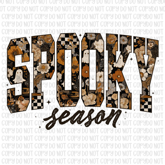 Neutral Spooky Season Black Text