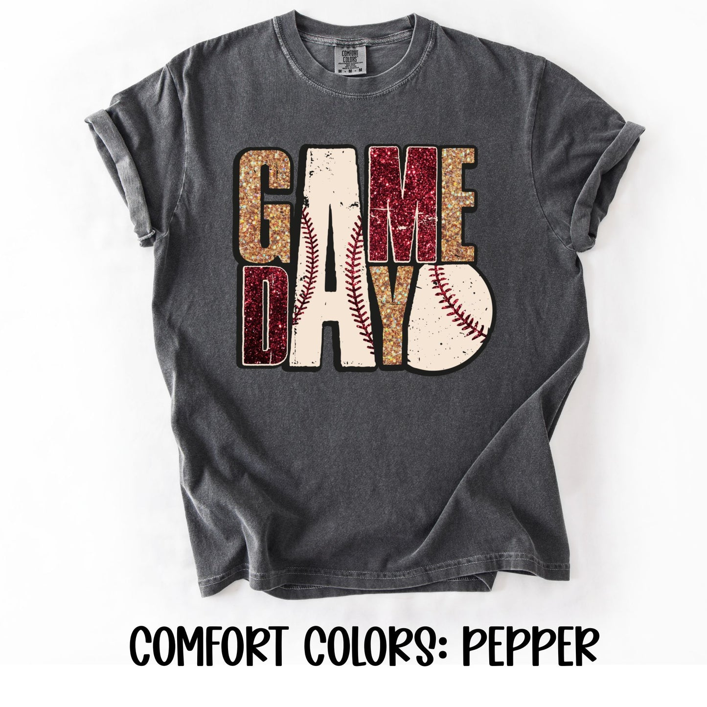 Game Day Faux Glitter- Comfort Colors