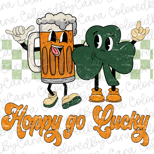 Retro Hoppy Go Lucky PNG File