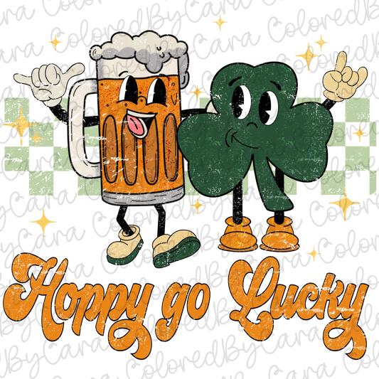 Retro Hoppy Go Lucky PNG File