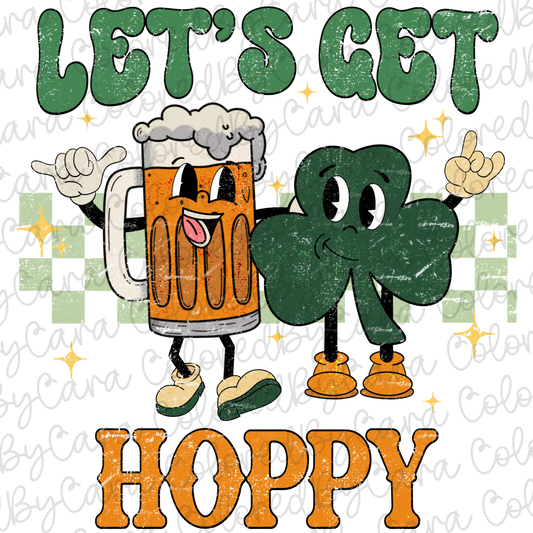 Retro Lets Get Hoppy PNG File