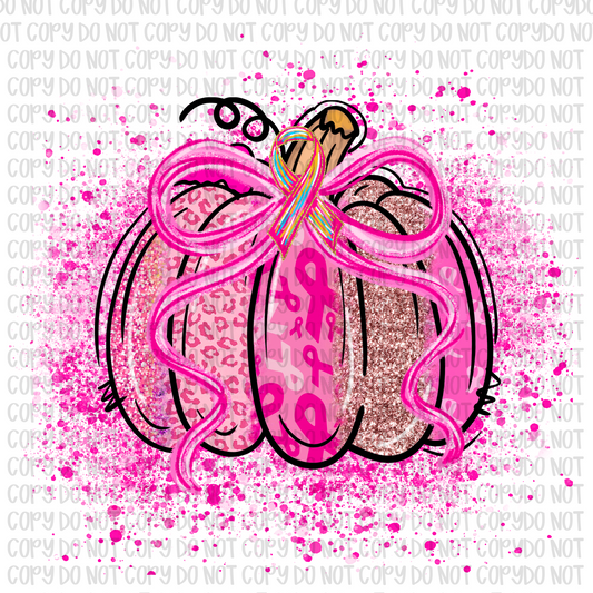 Breast Cancer Preppy Pumpkin