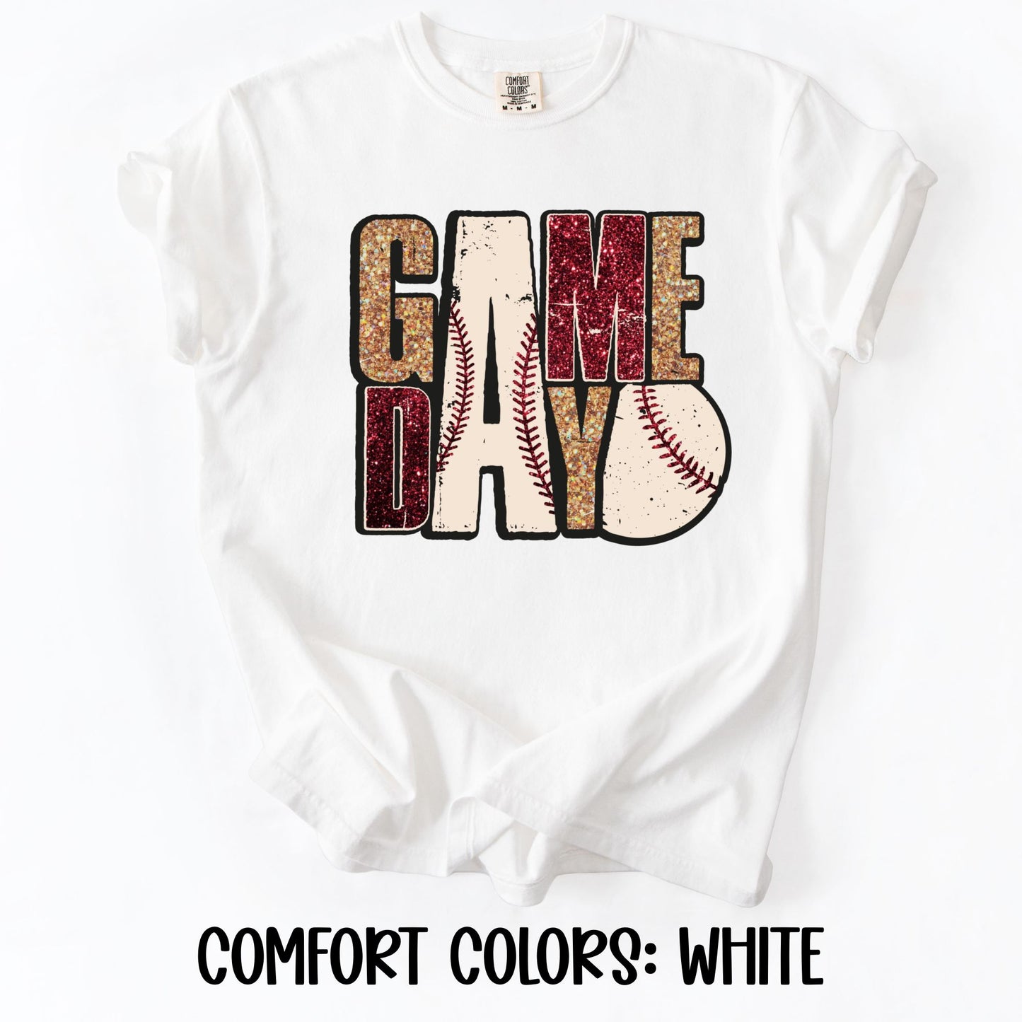 Game Day Faux Glitter- Comfort Colors