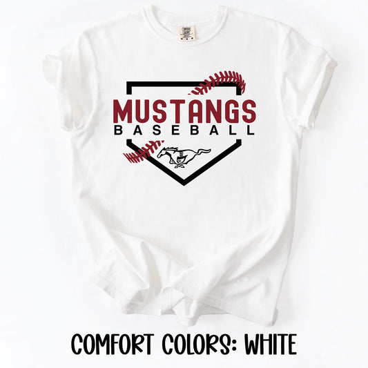 Mustangs Home Plate- Comfort Colors