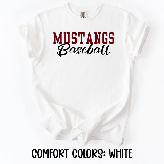 Mustangs Baseball- Comfort Colors