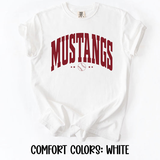 Large Varsity Mustangs- Comfort Colors