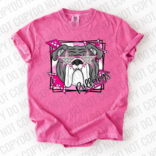 Preppy Retro Pink Bulldogs