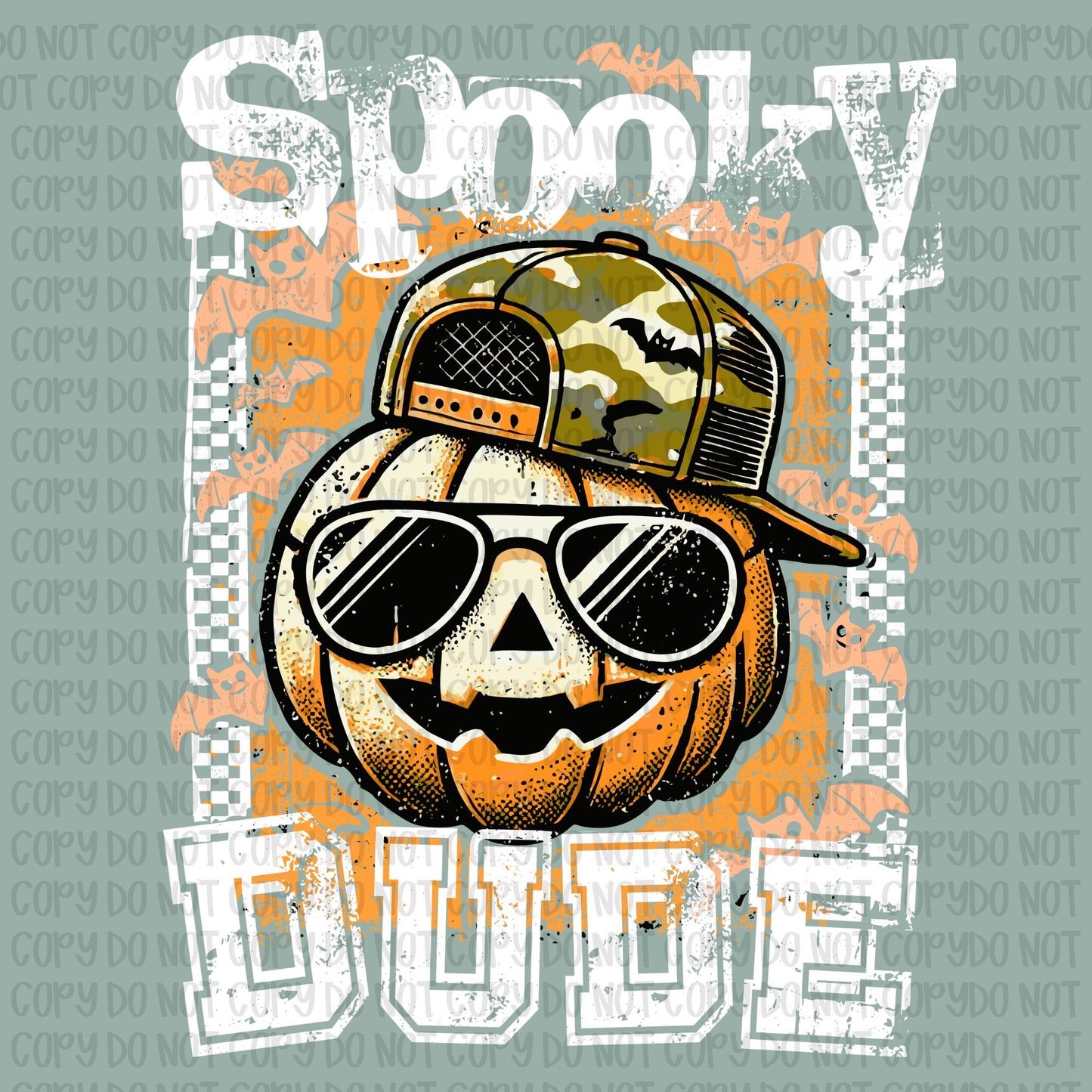 Spooky Dude- White Text