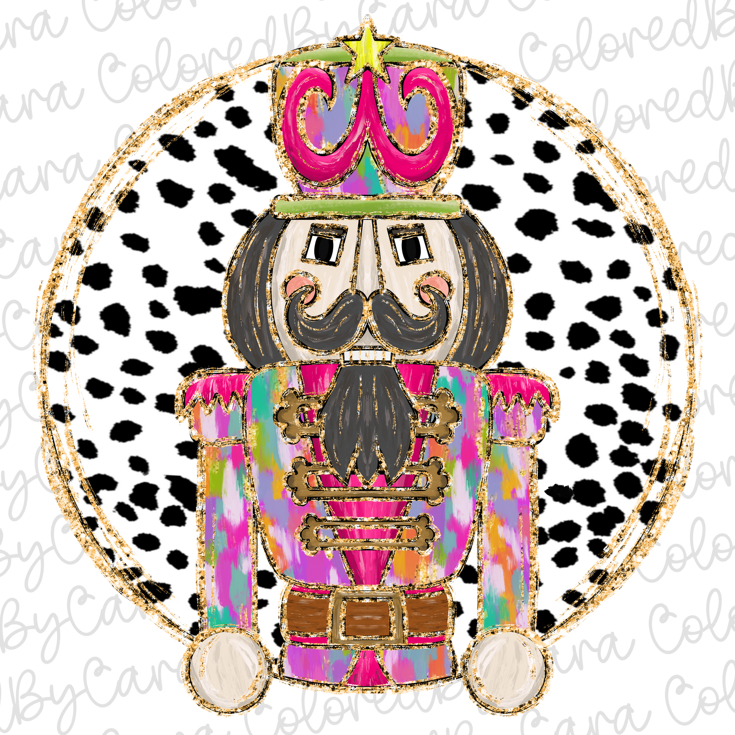 Colorful Nutcracker Christmas PNG File